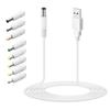 Cabo Boost USB 5V para 9V/12V Power Bank energia móvel gato óptico cabeça redonda fonte de alimentação/conexão roteador Branco