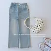 Jeans de Niña Estilo Coreano Otoño 2026 Nuevos Elegantes de Moda Ropa de Otoño para Niños Denim Suave Versátiles Pantalones de Campana