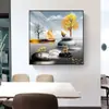 Pintura em Porcelana de Cristal, Pintura Decorativa para Sala de Estar, Pintura para Pendurar na Sala de Jantar, Pintura para Pendurar de Luxo Leve para Quarto, Pintura Plana Moderna em Vidro Temperado, Escritório