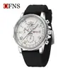 OFNS Venta Caliente Reloj de Cuarzo para Hombre de Negocios Casual con Tres Ojos y Seis Manecillas Multifuncional Impermeable con Calendario