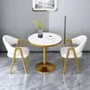 Mesa de Chat y Sillas Estilo Nórdico Combinación Recepción Reunión Apartamento Pequeño Simple Oficina de Ventas de Té con Leche Balcón Mesa y Sillas de Comedor de Ocio