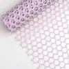 Malha redonda de poliéster 50cm de largura 5Y de comprimento DIY embalagem de flores fábrica de origem em estoque envio rápido fornecimento transfronteiriço