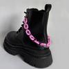 Cadena acrílica color dopamina cadena para zapatos cadena desmontable para zapatos de lona Botas Martin zapatos versátiles de color caramelo accesorios para zapatos Nuevo