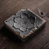 Mesa de Té Hecha a Mano Lianxiang con Estilo Zen Cerámica Gruesa Retro Cocción a Leña Dorado Dorado Juego de Té Kung Fu Almacenamiento de Agua Plato para Secado de Burbujas Agujero de la Tetera