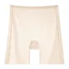 Pantalones cortos de seguridad de cinco puntos con agujeros transpirables, capa base sin costuras de seda helada, base líquida dos en uno, agujeros transpirables ultrafinos, pantalones cortos de seguridad de longitud extendida