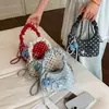 Bolsa de Mão Plissada com Laço Estilo Coreano Bolsa Meia-Lua para Mulheres 2026 Nova Moda Versátil Crossbody Bolsa para o Dia a Dia