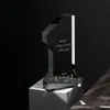 Trofeo Acrílico - con Adornos de Estrella Dorada para Competiciones, Trofeo para Empleados Excelentes Ganadores