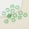 Anillo de Hierro Pintado de Colores de 8/10 mm Anillo Abierto Accesorios para Joyería DIY Llavero Anillo de Conexión Hecho a Mano Materiales