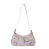 Bolsa de Ombro Feminina Estilo Retrô Transfronteiriça com Tachas 2026 Nova Versátil para o Dia a Dia Moda Tendência Nicho Crossbody