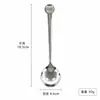 Oso de Dibujos Animados Cabeza Redonda Cuchara Acero Inoxidable Estilo Coreano Cuchara para Revolver Mango Largo Cuchara para Sandía Cucharita Cuchara para Sopa Cuchara para Comer del Hogar