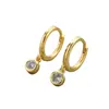 Pendientes de Plata de Ley S925 con Diamante Individual de Nuevo Estilo Lujoso Ligero 2026 para Mujer, Simples y Versátiles para el Uso Diario, Pendientes de Alta Gama