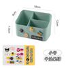 Caja de Almacenamiento Creativa para Escritorio Portalápices de Papelería para Estudiantes Portalápices Múltiples Compartimentos Estante de Almacenamiento para Tocador de Cosméticos