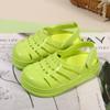 Nuevos zapatos con agujeros de cristal para niños y niñas sandalias lindas ecológicas entresuela de Eva suave y cómoda antideslizantes resistentes al desgaste