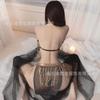 Falda de Danza Exótica Fuego Naranja con Borlas, Lentejuelas, Abertura y Cordones, Uniforme, Traje, Lencería Sexy, Pijama Sexy de la Dinastía Han