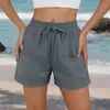 Nova Coleção Primavera e Verão 2026 Amazon Wish Europeu e Americano Comércio Exterior Transfronteiriço Roupas Femininas Cor Sólida Harem Shorts Casuais de Praia para Mulheres