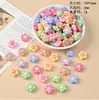Acrílico Cor AB Cor Sólida Duas Cores Doce Borboleta Contas Corrente para Celular Corda de Cabelo Contas Soltas Acessórios para Joias DIY Atacado