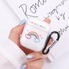 Funda protectora para Airpods 1/2 generación de oso para auriculares Apple Pro3 generación, carcasa transparente flexible con pegamento, linda carcasa de TPU.