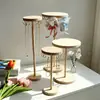Suporte de Exposição de Joias de Madeira Maciça em Estoque para Venda por Atacado com Ganchos, Rack de Armazenamento para Colares e Pulseiras, Adereços de Exposição para Bancas de Joias