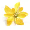 Flor Artificial Fresca Cabeza de Flor de Lirio Materiales para Broche de Pelo, Corona, Adorno de Cabello Hecho a Mano DIY