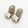 Calcetines para Bebés Niños y Niñas, Recién Nacidos y Niños Pequeños, Calcetines de Media Pantorrilla para 0-3 Meses, Ajuste Holgado Que No Aprieta las Piernas, Calcetines de Algodón para el Suelo de Primavera y Otoño