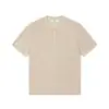 Yidao Vintage 2026 Verano Nuevo Cuello Henley de Punto Manga Corta para Hombre Estilo Old Money Ajuste Relajado Hombro Normal Manga Corta