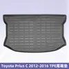 Adequado para Toyota Prius C 2012-2016 Tapetes de Piso TPE Material 3D para Todas as Condições Climáticas Tapete do Porta-malas