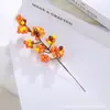 Frutas de Natal, Frutas Vermelhas de Espuma, Galhos de Azevinho, Cachos de Frutas Vermelhas, Frutas da Sorte, Flores Artificiais para Casa, Decoração para Fotografia, Flores Artificiais Atacado