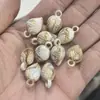Carcasa acrílica tipo guijarro pequeño irregular con forma natural, cuentas para cadena de teléfono móvil hecha a mano DIY, accesorios para collar, venta al por mayor