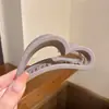 Grampo de Tubarão Grande Estilo Maillard de Alta Qualidade para Verão, Adequado para Cabelos Grossos, Acessório de Cabelo com Garra de Pelúcia para Mulheres