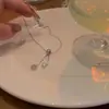 Collar con Borlas en Forma de Corazón Joyería para Mujer, Versátil y de Alta Gama, con Diseño de Cuentas de Corazón Tridimensional, Cadena para Clavícula, Collar de Cadena de Plata