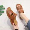 Nuevas Sandalias Transfronterizas Verano 2022 para Mujer de Malla Gruesa Suela Gruesa Suela Suave Deportivas Casuales Zapatos Planos Punta de Pez para Mujer