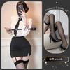 Lencería Sexy Tallas Grandes Formación de Maestras Falda de Cadera Uniforme de Secretaria Nuevo Tentación Sexy No Necesita Quitarse Qqny Mujeres