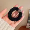 Elástico de Cabelo Espesso Cor Melard de Alta Qualidade com Alta Elasticidade Que Não Danifica o Cabelo, Corda de Cabelo de Tricô Outono e Inverno para Meninas, Faixa de Cabelo com Strass para Mulheres