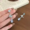 Brincos de Borboleta com Gradiente Sonhador para Mulheres, Estilo Francês Gota d'Água, Brincos Delicados de Nicho de Alto Padrão, Novos Acessórios de Orelha Exquisitos 2026