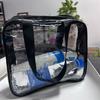 Bolsa de lavado directa de fábrica, almacenamiento, separación de seco y húmedo, transparente, impermeable, para productos de cuidado de la piel, subempaque, bolso de mano
