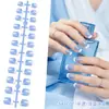 Popular 2026 curto francês branco de alta qualidade para manicure, unhas postiças usáveis, tiras nude naturais, peças de unha pré-tamanho, acessórios para unhas