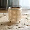 Nueva cesta de flores de ratán tejida a mano, maceta de bambú verde, soporte para flores, adornos de suelo, soporte decorativo para flores de jardín y balcón.