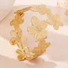 Pulseira de Flor Fresca e Doce de Novo Estilo, Venda Quente Transfronteiriça para Mulheres, Bracelete Aberto Ajustável para Viagem e Férias