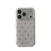 Funda para Teléfono Móvil Apple 18Promax Estilo Coreano Estrella Piedra Preciosa Corazón Soporte Adecuada para 16Pro Doble Capa 17Pro