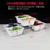 Estante de Exhibición para Mesa de Postres Plato de Frutas de Múltiples Niveles Plato de Frutas de Melamina Blanca Estante para Pasteles con Tapa Plato de Exhibición para Snacks