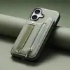 Funda de Cuero con Soporte para iPhone 17 16E Billetera con Cremallera RFID Apple 18Promax Funda Protectora