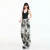 Novedades para el Verano 2026: Pantalones Casuales, Pantalones Casuales de Pierna Ancha para Mujer, Pantalones Largos Elásticos de Cintura Nueva Estilo Chino Pintura a Tinta