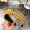 Diadema de celebridad de Internet borde ancho tela cruzada estilo coreano simple para presionar el cabello accesorios para el cabello de adulto 2021 nueva diadema para lavar la cara diadema