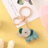 Llavero de Elefante con Pedrería Personalizado de Fábrica Metal Colgante Accesorios para Coche Llavero Creativo Coreano Regalo Regalo