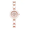 Reloj de cuarzo de lujo de alta calidad para mujer, reloj de pulsera redondo moderno y a la moda, adecuado como accesorio o regalo