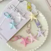 Nuevo Llavero Lindo de Estrella de Mar 3D Dibujo Animado Femenino Versátil Colgante para Bolso Accesorio Regalo para Mejores Amigos y Parejas