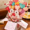 Tarjeta de felicitación 3D Personalizada para San Valentín, Aniversario, Te quiero más (Se puede añadir música y luces)