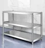 Estante Grueso de Acero Inoxidable Estante de Almacenamiento de Cocina Estante de Almacenamiento de Pie Estante de Tres Niveles para Horno de Microondas Ollas Estante para Utensilios de Cocina