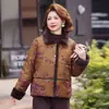 Nova Jaqueta de Algodão de Inverno Estilo Chinês para Mães, com Veludo Adicional e Espessada, Estilosa, para Mulheres de Meia-Idade e Idosas, Avó, Casaco de Algodão Estilo Chinês Traje Tang