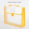 Bolsa Portátil Transparente com Zíper para Documentos de Grande Capacidade para Provas de Estudantes, Livros, Documentos de Escritório e Pode Ser Personalizada com Padrões